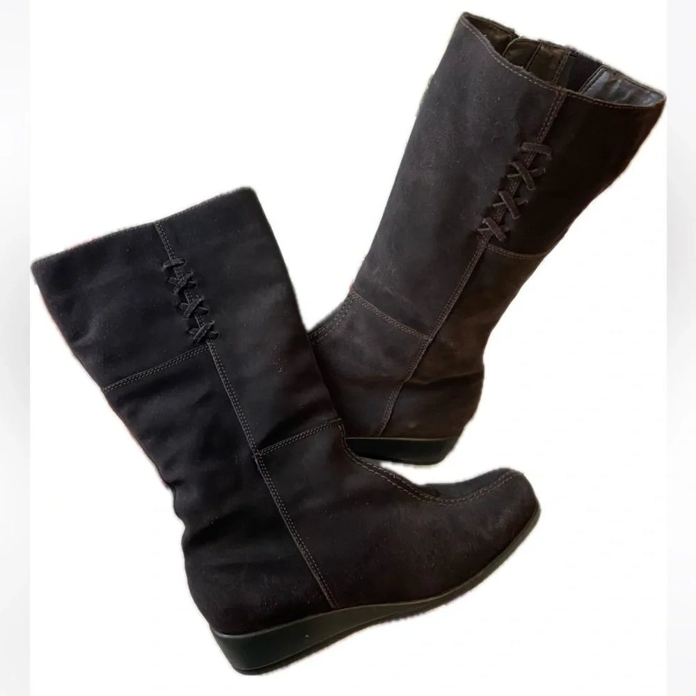 Hillard & Hanson suede Leather women's boots 8.5